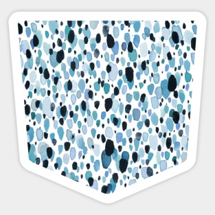 Pocket - Dots Lightheart Blue Sticker